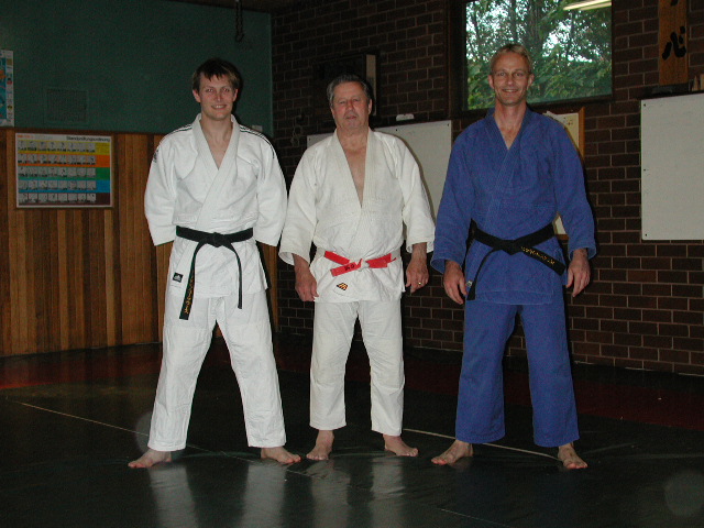 Bob Todd with 2nd Dan Black belts